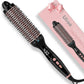 Ionic Thermal Brush, 1.5 Inch Heated Round Brush for Blowout, 30s Fast Heating Curling Brushes with 9 Temp Settings, Dual Voltage Travel Hair Styling Tool, Not Blow Dryer