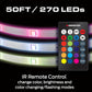 Monster 50 Foot RGB LED Light Strip with Remote Control, 270 RGB LEDs, Adhesive Backing, Coated for Moisture Protection, Dimmable, 24V Plug, 4 Modes Including Strobe, Flash, Fade & Smooth
