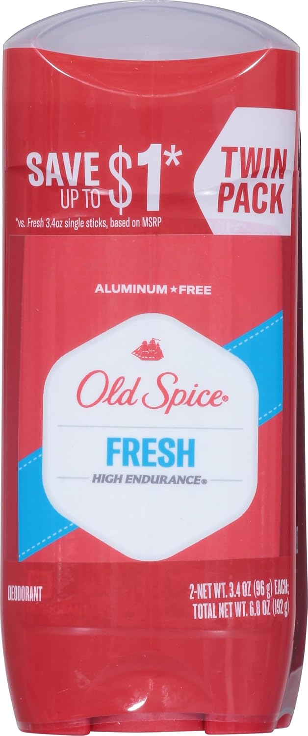 Old Spice High Endurance Deodorant 3.4 oz Twin Pack