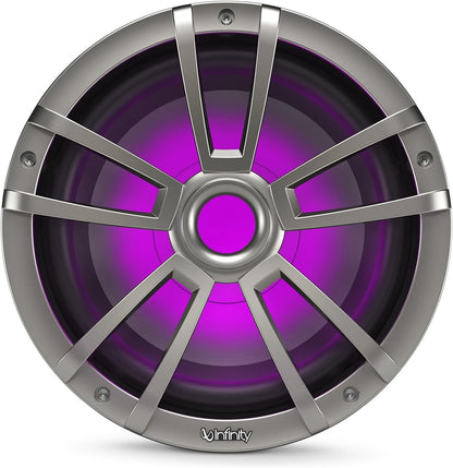 Infinity 1022 MLT 10 Inch Marine RGB LED Subwoofer - Titanium