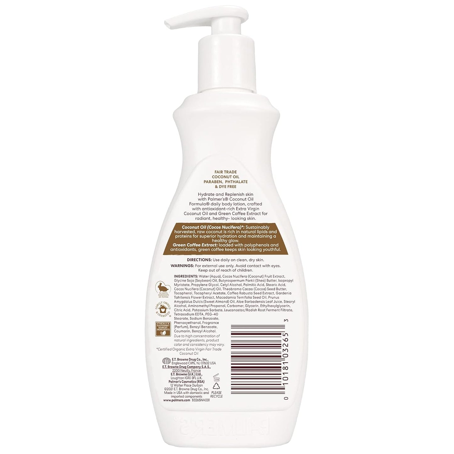 Palmer's Coconut Oil Formula Body Lotion for Dry Skin,Moisturizer w/ Green Coffee Extract & Vitamin E - (3.5 Fl Oz )