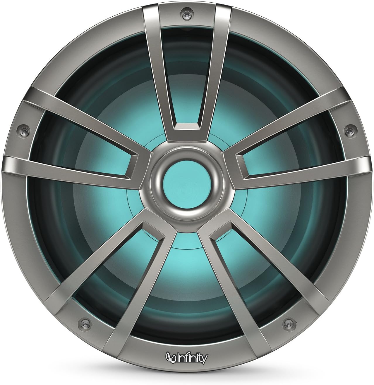 Infinity 1022 MLT 10 Inch Marine RGB LED Subwoofer - Titanium