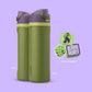 FreeSip Insulated Stainless Steel Water Bottle w/ Straw BPA-Free 24 oz - Marvel Hulk