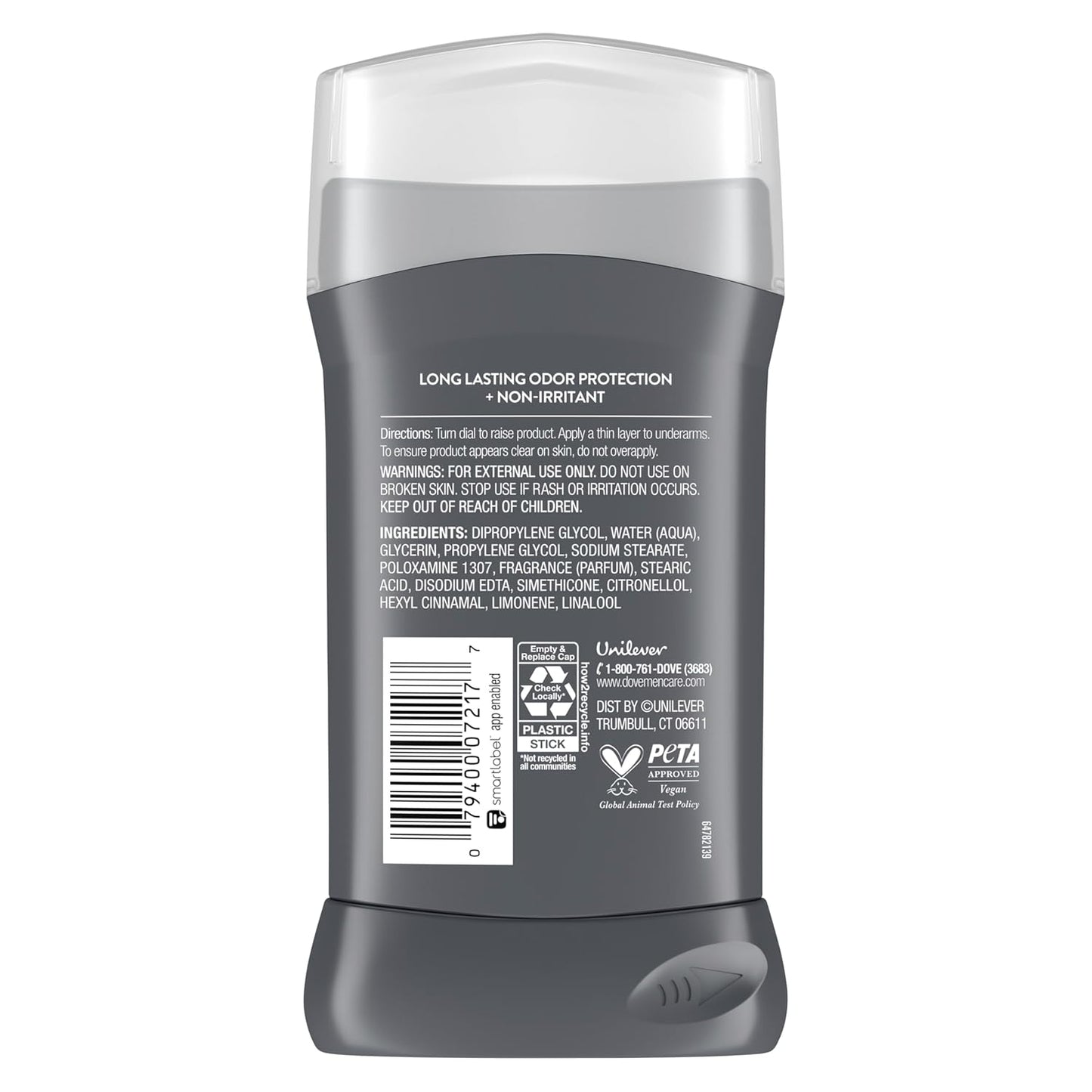 Dove Men Deodorant Stick for Men Extra Fresh Aluminum Free 72-Hour Odor Protection - 3 oz (4CT)