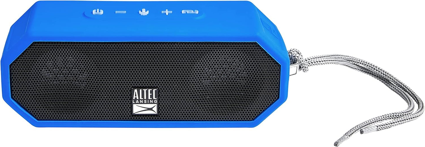 Altec Lansing LifeJacket H2O 4 - Waterdigte Bluetooth-luidspreker, Duursame en Draagbare Luidspreker met Stemassistent, 10 Uur Batterylewe en 30 Meter Reikwydte, Koninklike Blou