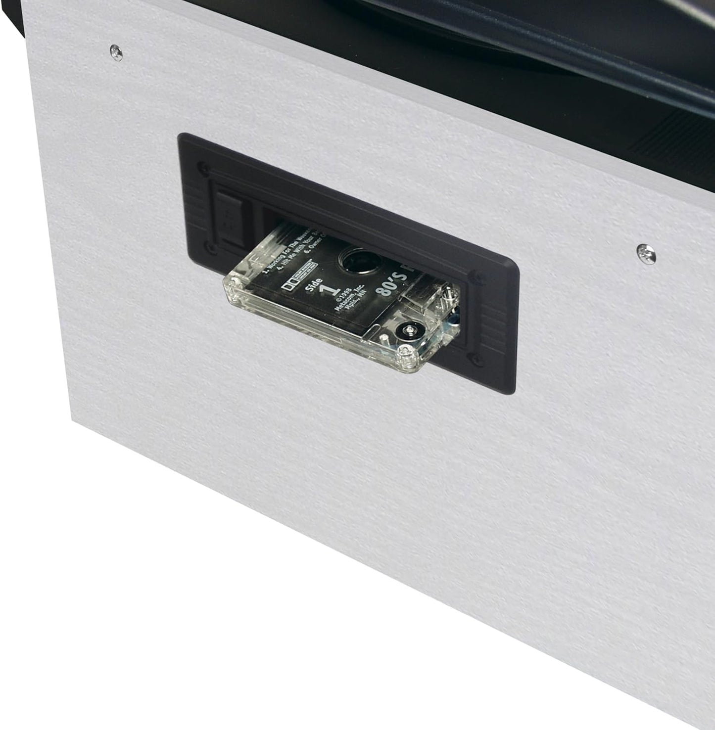 JTA-475 3-Speed Turntable w/ CD, Cassette & AM/FM Stereo Radio + Bonus 2 Pack Record Player Replacement Needles