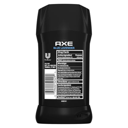 AXE Fine Fragrance Collection Antiperspirant Deodorant for Men Blue Lavender 72 Hour Sweat & Odor Protection - 2.6 oz (Pack of )