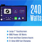 7"Double DIN Top Mount Touchscreen Receiver Wireless Apple Carplay Android Auto Car Stereo Bluetooth, Backup Camera Input