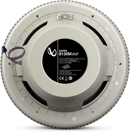 Infinity Kappa Marine Series White 8" Premium 3-Way RGB LED Convertible Speakers - White