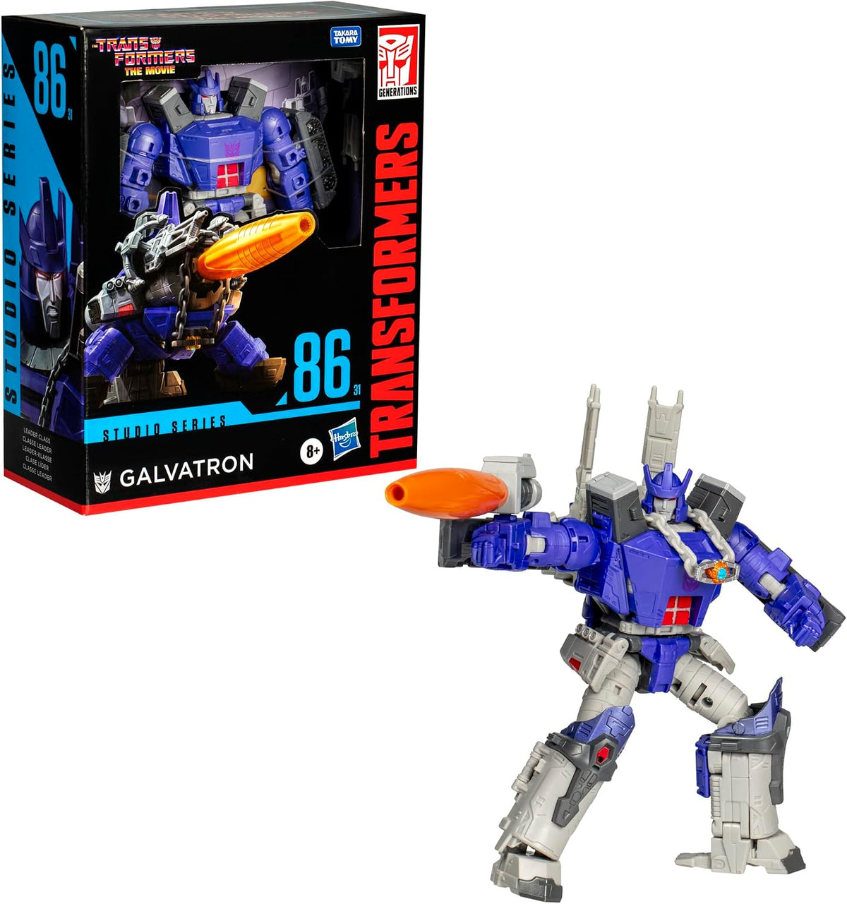 Transformers Toys Studio Series Leader Class The The Movie 86-31 Galvatron, 8.5-inch Converting Action Figure, Ages 8+