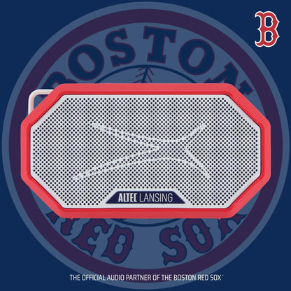 Altec Lansing x Boston RED SOX - Draagbare Bluetooth-luidspreker HYDRAMINI 2.0, IP67 Waterdig, 8W Uitset, 12h Speeltyd, USB-C Vinnige Laai, Stemassistent-integrasie (Boston Red Sox)