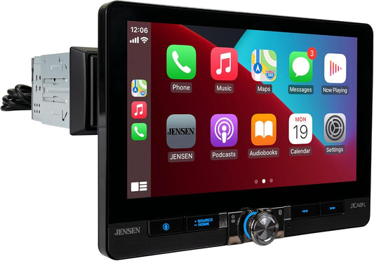 8" Single / Double DIN Apple CarPlay Android Auto Wired or Wireless Touchscreen Car Stereo Radio Bluetooth,Front and Rear Camera Inputs