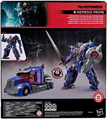 Transformers Studio Series The Last Knight Nemesis Prime, Leader Class 8.5-Inch Converting Action Figure, Robot Toys (Ages 8+)
