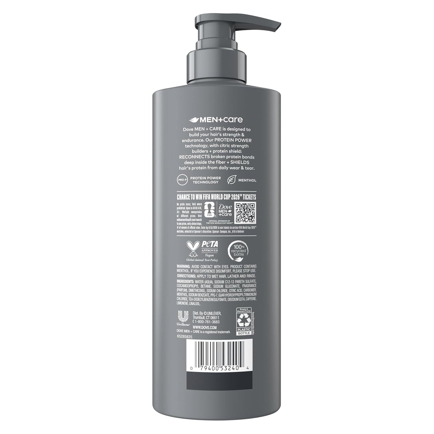 DOVE MEN + CARE Hair Care  Fresh Victory to Refresh & Strengthen Hair 18 Fl oz (2 CT)