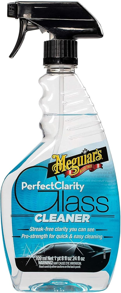 Meguiar's Perfect Clarity Glass Cleaner Windskerms en Spieëls Blinkende Superieure Streepvrye Afwerking (710 ml)