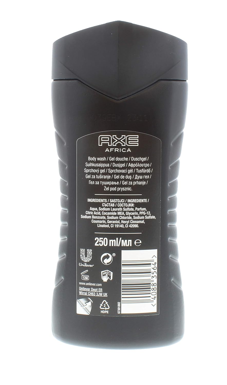 Axe Africa Energy Boost Body Wash - Squeezed Mandarin and Sandalwood Scent - (Pack of 2)