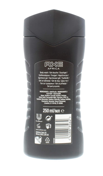 Axe Africa Energy Boost Body Wash - Squeezed Mandarin and Sandalwood Scent - (Pack of 2)