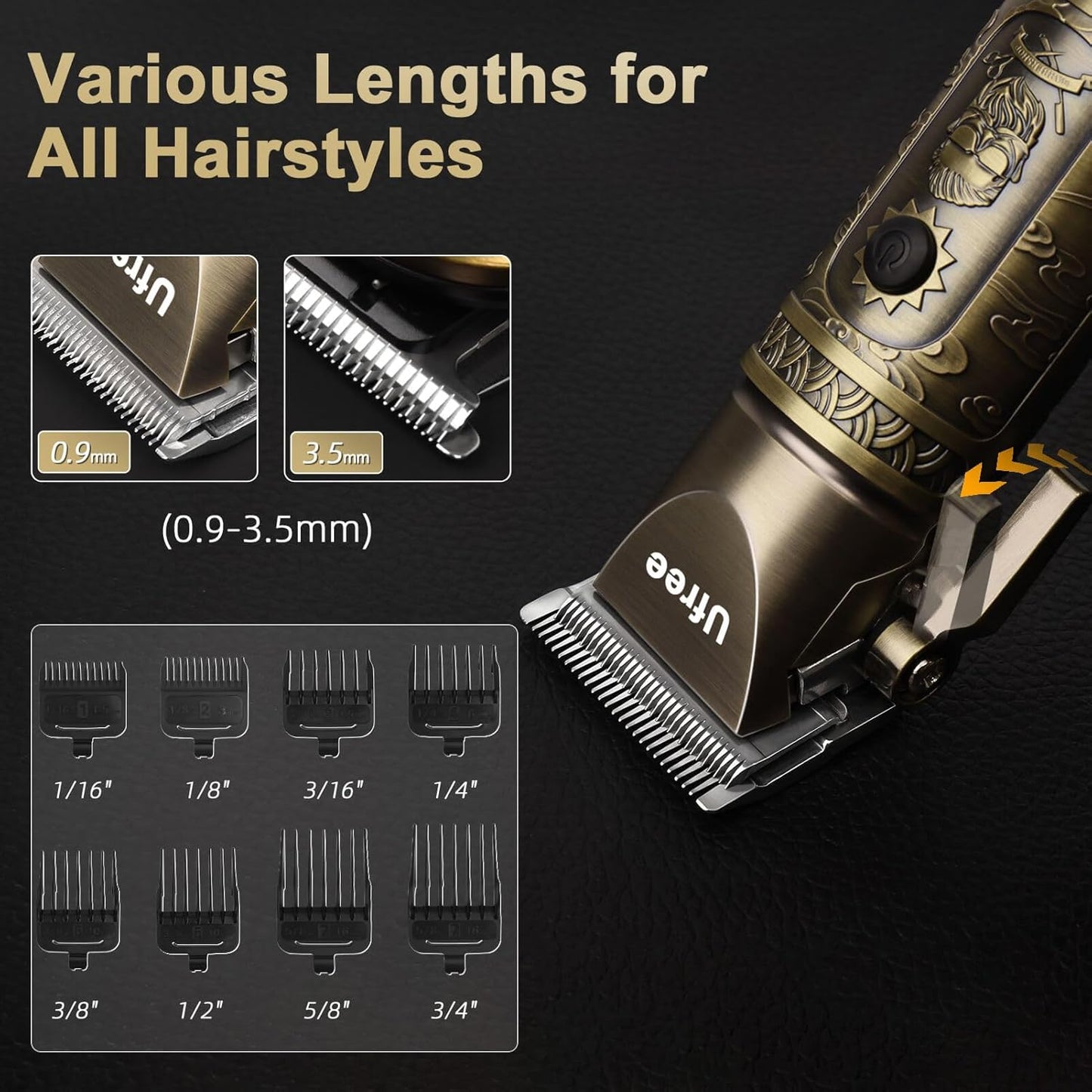 Hair Clippers for Men Professional with Beard Trimmer, Barber Clippers and Trimmers Set, Electric Razor Shavers for Men, Cordless Mens Grooming Kit for Nose, Face, Hair, Gifts