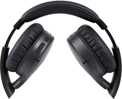 Altec Lansing Nanophones ANC Bluetooth Draadlose Aktiewe Geraasdempende Oorfone Op-Oorfone 12 Uur Batterylewe, Opvoubare Oorkoppies, Verwyderbare Mikrofoon vir Werk en Leer van die Huis af (Grys)