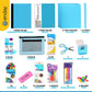 Back to School Supplies for Kids, Blue School Supply Box Premium Quality Kids School Supplies Kit, Kindergarten School Supplies for Girls and Boys, 78 Piece Set
