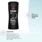 AXE Body Wash 12h Refreshing Scent Cleanser Black Frozen Pear and Cedarwood Men's Body Wash - 100% Plant-Based Moisturizers (16 oz)