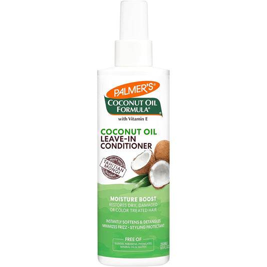 Palmer's Coconut Oil Formula Moisture Boost Leave-In Conditioner Spray, Instantly Detangle, Hydrate and Strengthen Textured and Curly Hair ( 8.5 oz)