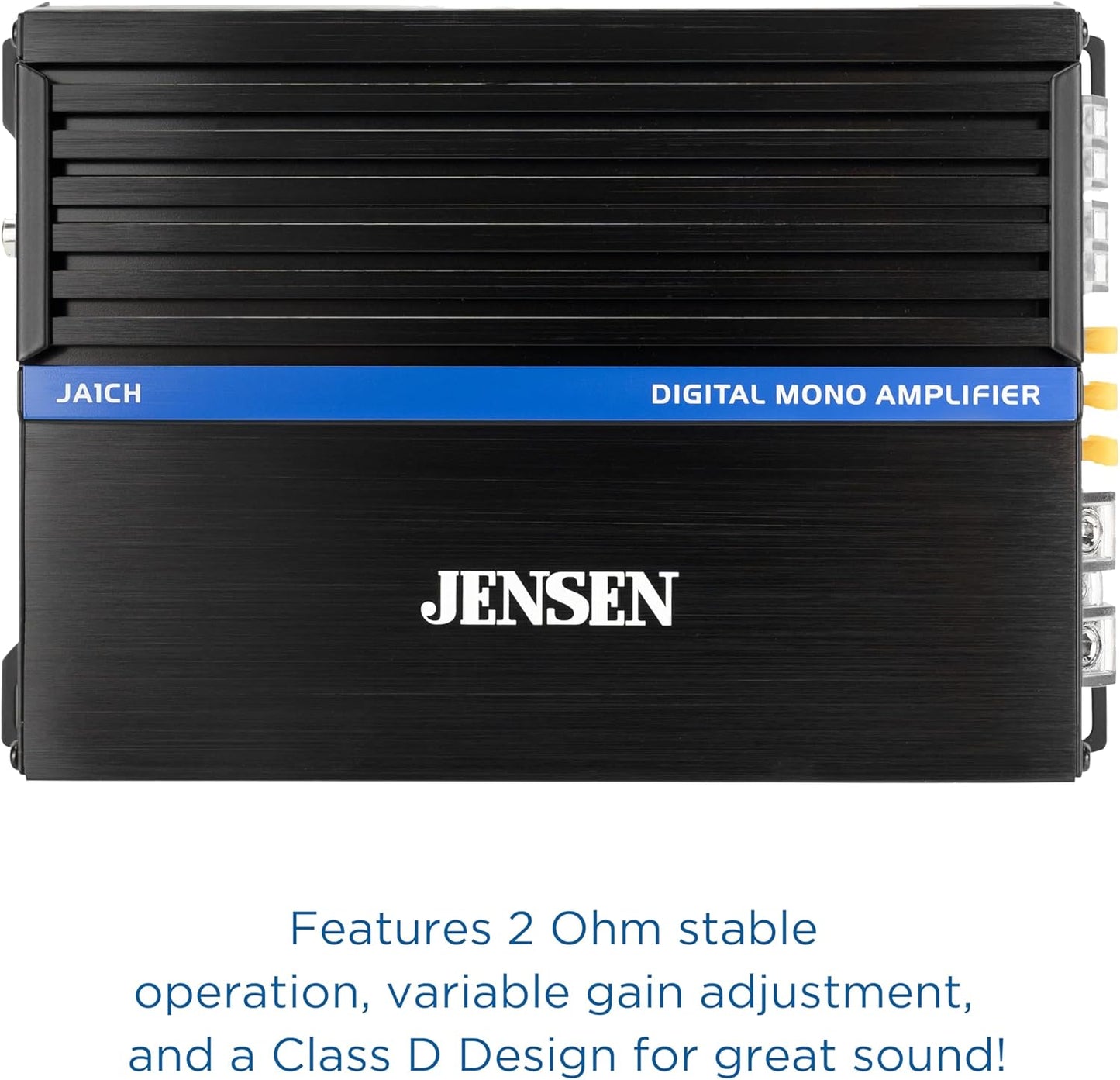 JA-Series JA1CH High Performance Class-D Bridgeable Mono Amplifier 1,000 Watts Peak Power, Efficient Compact Design