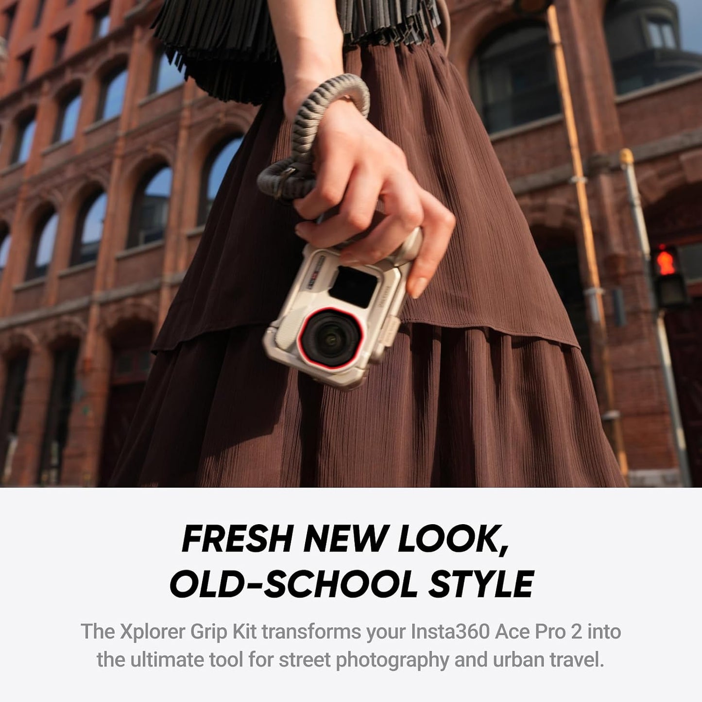 Insta360 Ace Pro 2 Arctic White Limited Edition - Xplorer Bundle Moonlight Silver 8K Camera Co-Engineered with Leica, 1/1.3" Sensor, Dual AI Chip, Leading Low Light, Flip Screen & AI Editing