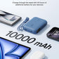 Portable Charger Slim 10,000mAh USB-C Power Bank - (Blue)
