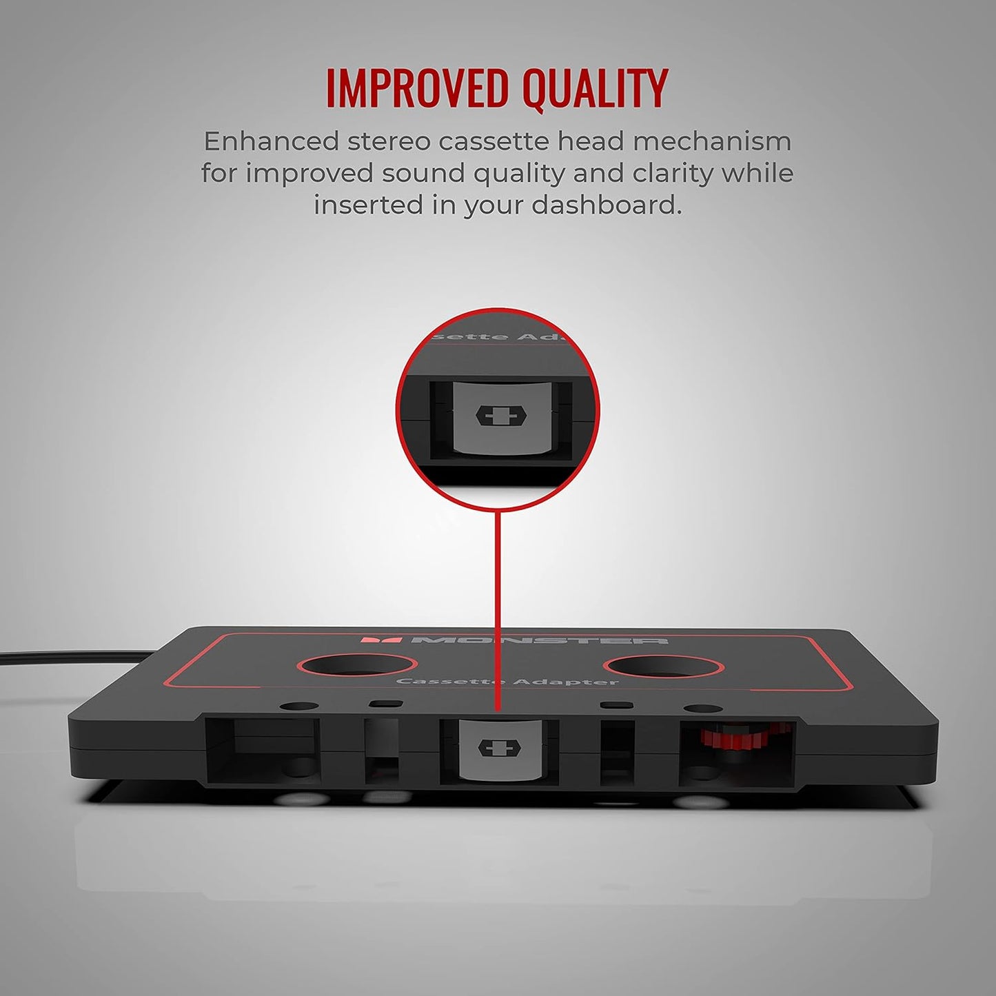 Monster iCarPlay Cassette Adapter 800 for iPod and iPhone