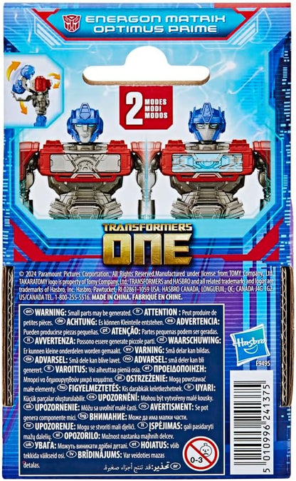 Transformers One Matrix Optimus Prime, 4.5" Action Figures for Kids Age 4+