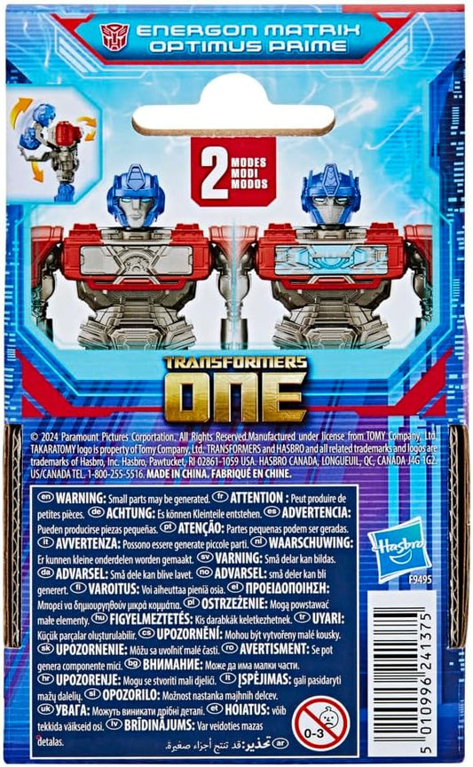 Transformers One Matrix Optimus Prime, 4.5 - Inch Action Figures (Age 4+)