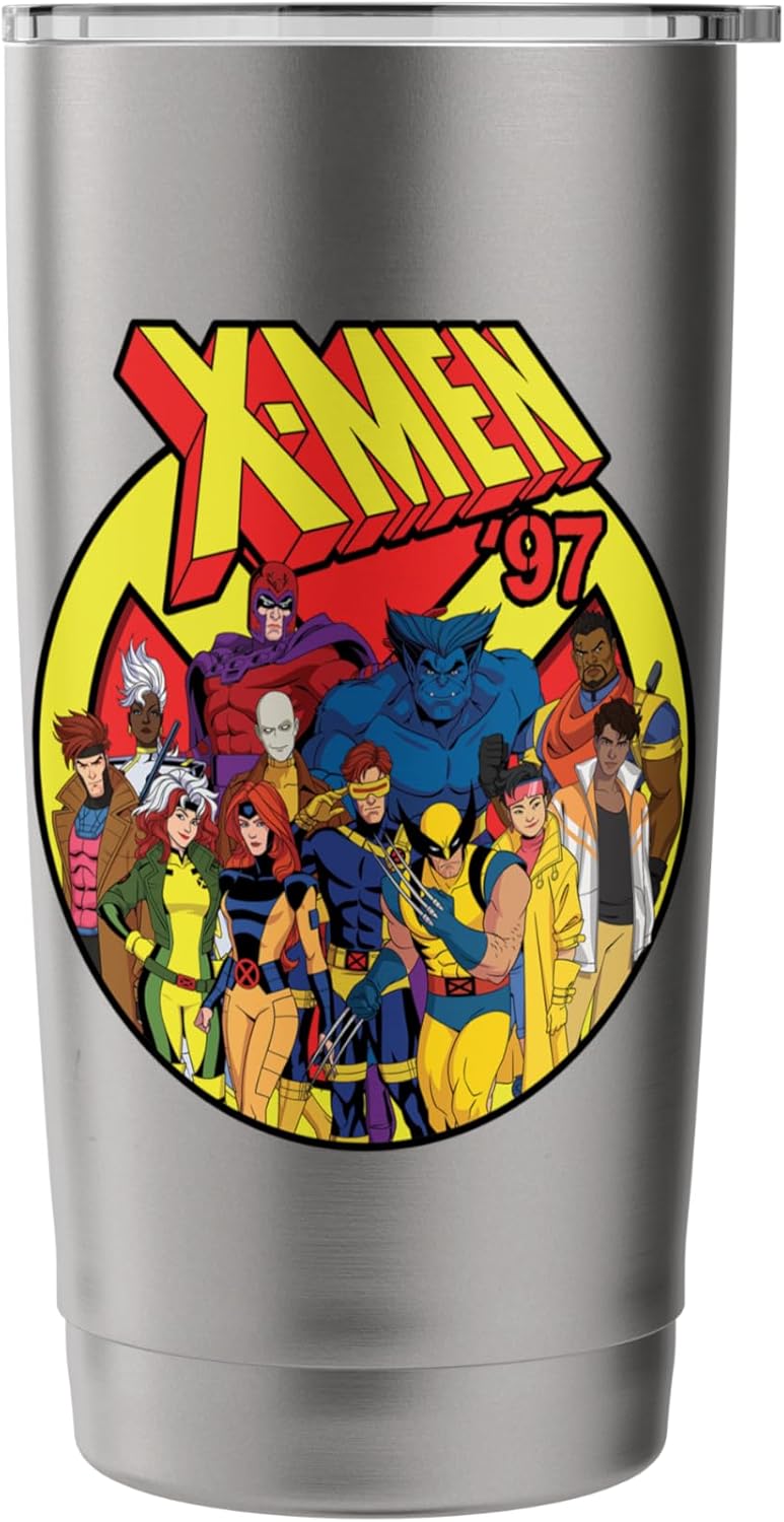 Marvel Studios X-Men '97 Animated Series Team and Title Logo Stainless Steel Insulated Tumbler