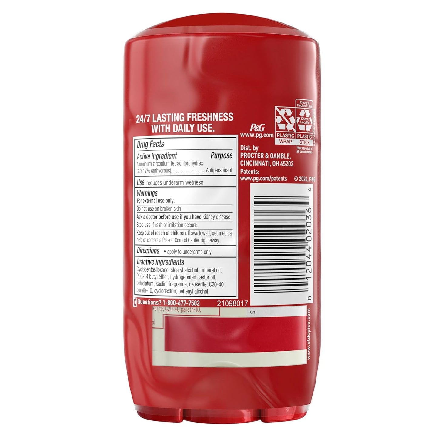 Old Spice Dry Feel Antiperspirant Deodorant for Men, 24/7 Freshness, 24/7 Sweat & Odor Protection - Fiji with Palm Tree + Coconut Scent (Pack of 2)