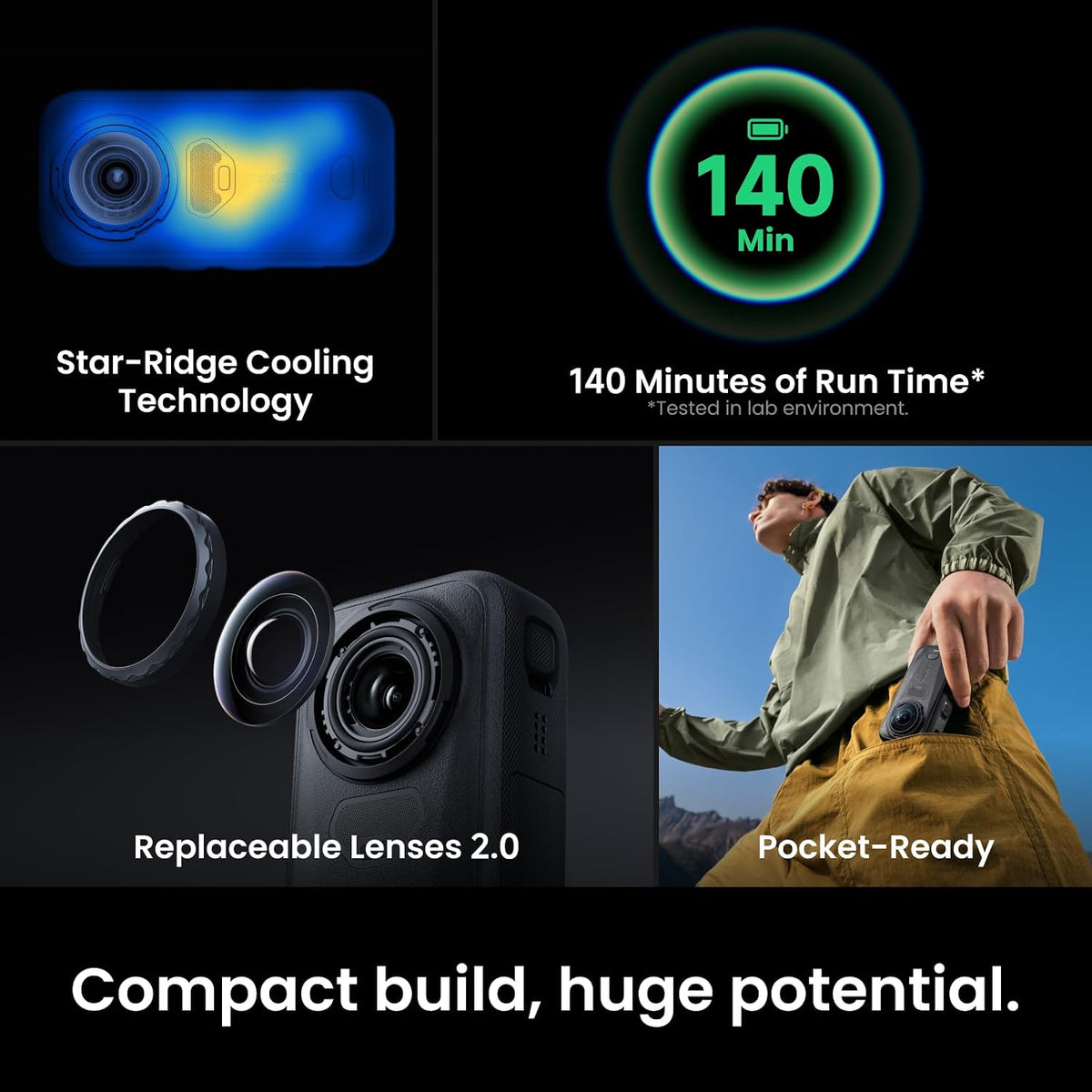 Insta360 X6, 8K 360 Camera with 1/1.1'' Sensors