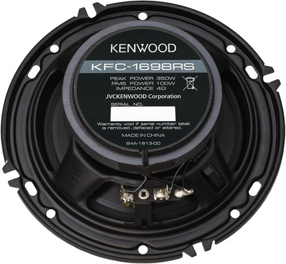 Kenwood KFC-1698RS 6-1/2" 2-rigting-motorluidsprekers – 320W Piekkrag, Akoestiese Klankharmoniseerder, Klankveldversterker, Maklike Installasie