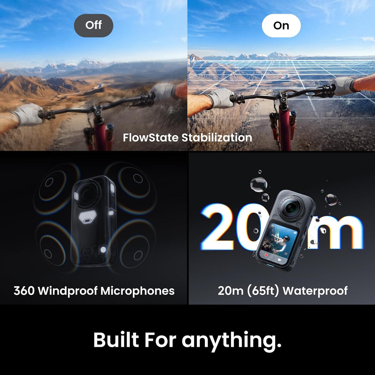 Insta360 X6, 8K 360 Camera with 1/1.1'' Sensors