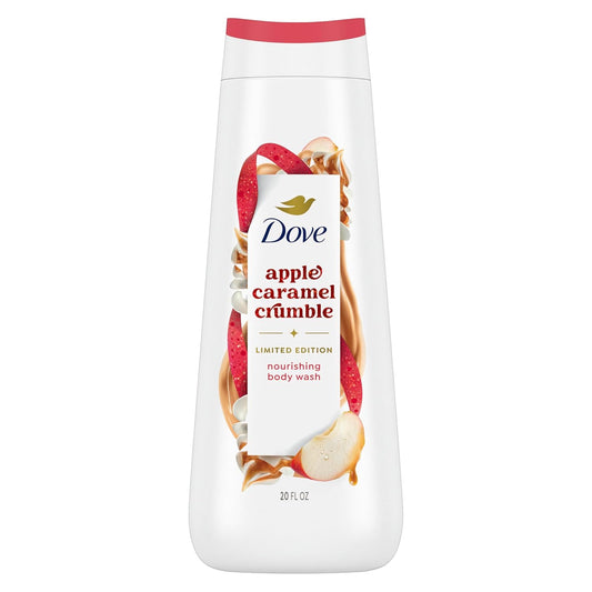 Dove Limited Edition Holiday Treats Body Wash for Deep Nourishment Apple Cider Carmel - 20 oz (Pack of 2)