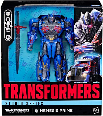 Transformers Studio Series The Last Knight Nemesis Prime, Leader Class 8.5-Inch Converting Action Figure, Robot Toys (Ages 8+)