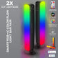 Monster Smart LED Light Bars 2 Pack, RGB+IC Multi-Color Razor Chroma TV & Gaming Wi-Fi Light Bars, Dimmable, Sound Reactive, Multi Position, App & Voice Control, Works with Alexa, Google Home, Siri