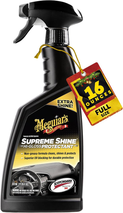 Meguiar's G4016 Supreme Shine Protectant (16 Oz) Kar Binnekant Skoonmaker/Beskermer vir UV-strale