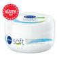 NIVEA Soft Refreshingly Soft Moisturizing Cream for Face, Body and Hands, Lightweight, Non-Greasy, 48-Hour Body Moisturizer with Jojoba Oil and Vitamin E, 6.8 Oz Jar, Pack of 3