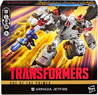 Transformers Age of the Primes Armada Jetfire, Commander Class 8-Inch Converting Action Figure with 3 Mini-Con Figures, Robot Toys for 8+