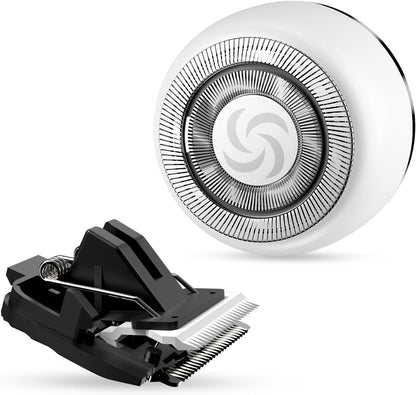 Replacement Shaver and Trimmer Head Kit for EC20 Bikini Trimmer (White)