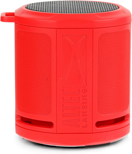 Altec Lansing HydraMicro - Waterdigte Bluetooth-luidspreker, Liggewig en Draagbare Luidspreker vir Reis en Buiteluggebruik, Rooi
