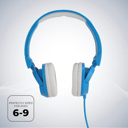 Altec Lansing Over The Ears Koptelefoon vir Kinders - Tegnologie vir Volumeblocking vir Ontwikkelende Ore, Ouderdomme 6-9, Ideaal vir Tuisleer, Blou