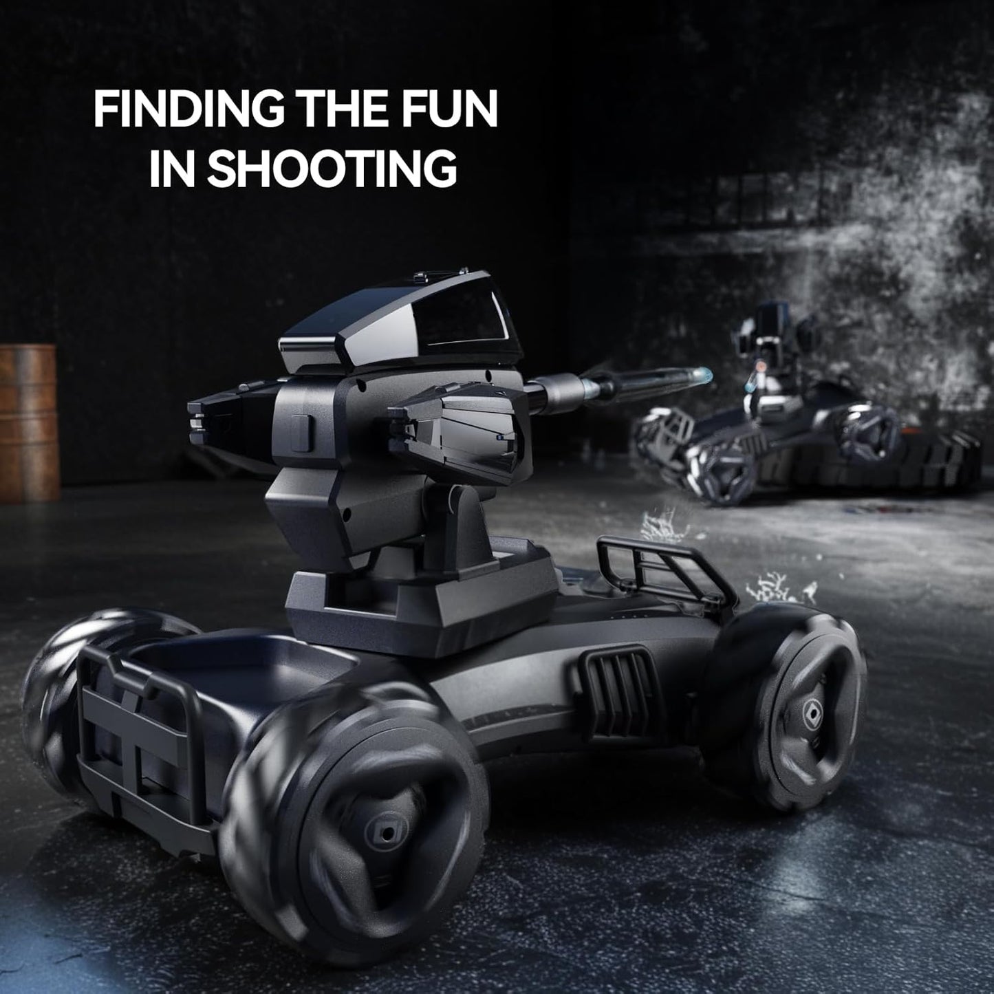 V997 RC Big Monster Truck : 4X4 Large Off-Road RC Car 1:10 Large RC Car, Educational STEM Car & Programming & Water Bombs Battle,120Mins Play Time - (Black)