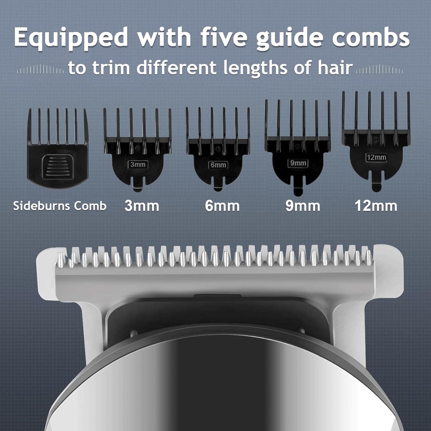 Beard Trimmer for Men, Waterproof Electric Razor for Nose, Body, Face & Mustache, Cordless Hair Clippers Shavers Grooming Kit, Gifts for Men Husband Father
