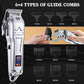 Hair Clippers for Men Professional, Barber Clippers and Trimmers Set, Cordless Hair Clippers for Hair Cutting Kit with LED Display, Electric Hair Trimmer, Gifts for Men, Silver