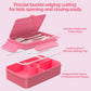 Bento Box - Leak-Proof, 4-Compartments Large Bento-Style Kids Lunch Box w/ Tableware - Princess